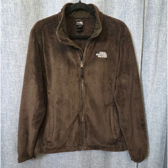 NORTH FACE Osito Fleece Jacket Women’s XL Full Zip Chocolate Brown - Picture 9 of 10